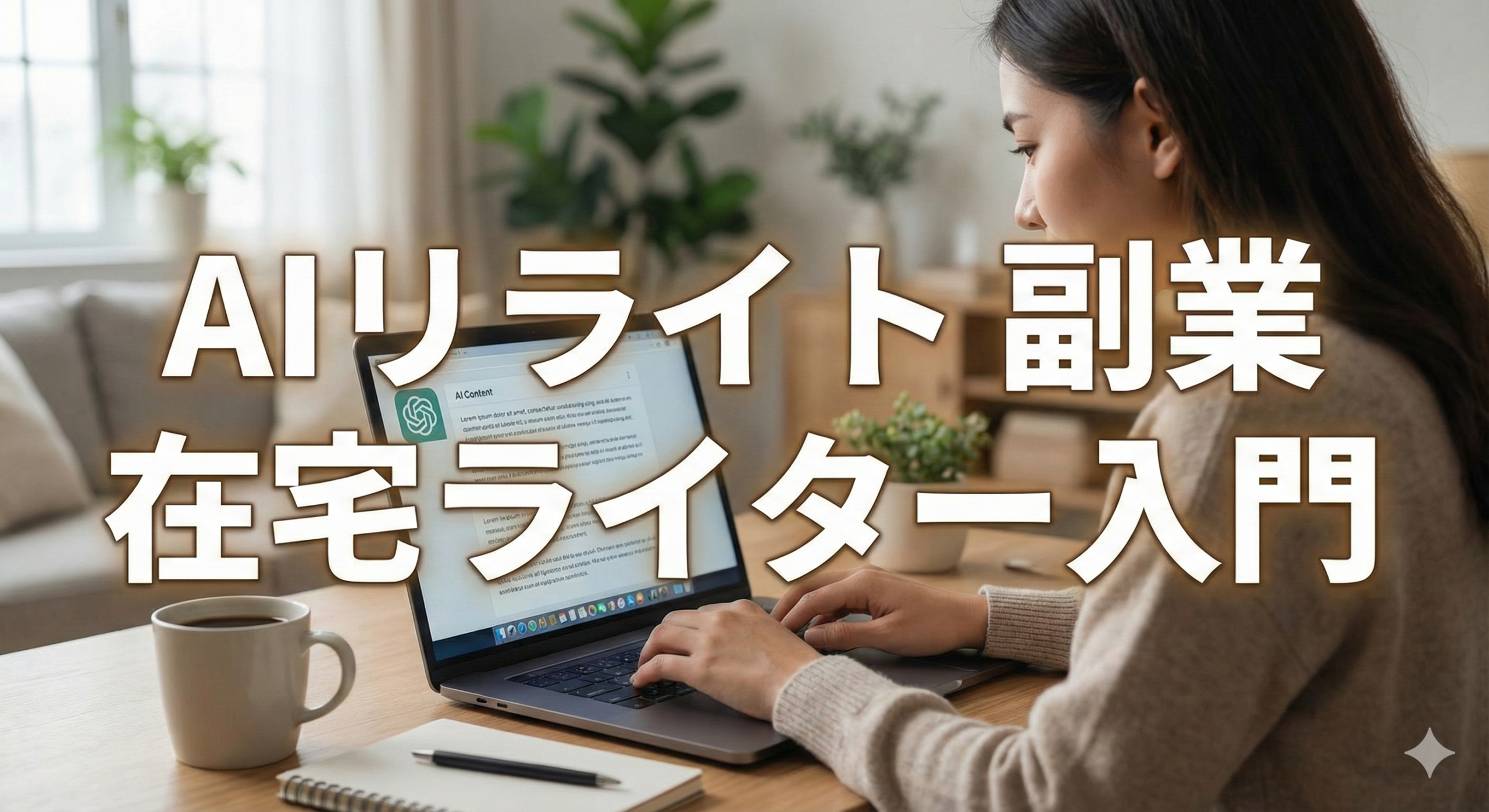 AI 記事 リライト 副業で始める在宅ライター入門